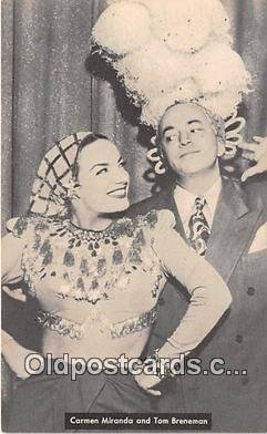 Carmen Miranda & Tom Breneman Movie Actor / Actress Unused 