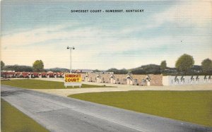 Somerset Kentucky 1958 Postcard Somerset Court Motel