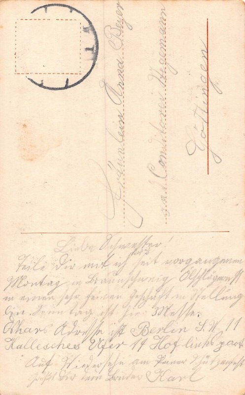 L039 Germany at the wedding ceremony 1913 royalty postcard