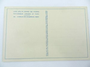 Vintage Postcard Les Jolis Coins De Paris Ave Des Champs-Elysees France PATRAS