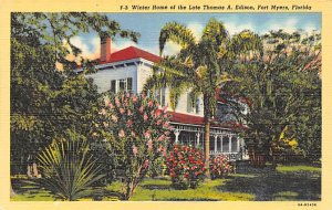 Thomas A. Edison Winter Home Fort Myers, Florida USA