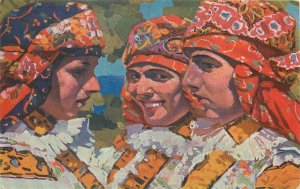 Joža Uprka folklife of Southern Moravia Impressionism & Art Nouveau Folk Pattern