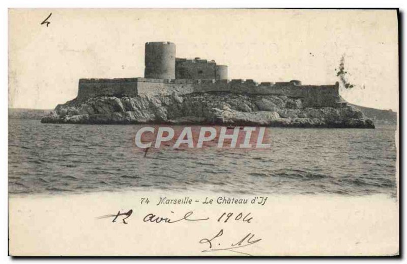 Old Postcard Marseille chateau d & # 39If