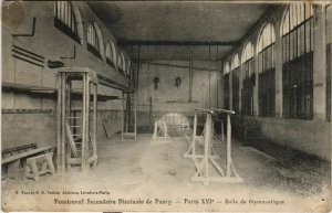 CPA PARIS 16e Pensionat Diocésain de passy Salle de Gymnastique (37516)