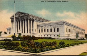 Washington D C View Of The  Supreme Court Building 1946