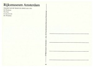 Rijksmuseum Amsterdam Art Museum Painting Willem Van de Veld Ship Postcard