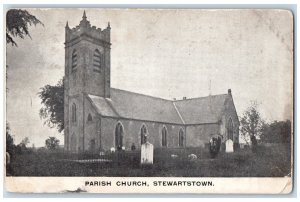 1906 Parish Church Stewartstown Northern Ireland Antique Posted Postcard 