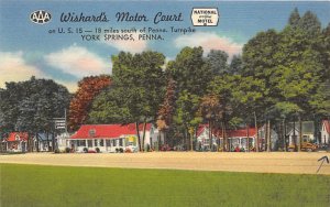 Wishard's Motor Court York, Pennsylvania PA Postcards