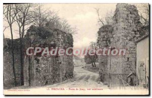 Old Postcard Provins Porte De Jouy Exterior View