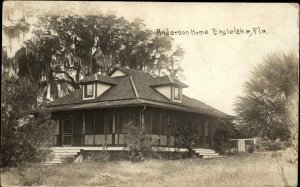 Eagle Lake FL Polk County Anderson Home c1910 Real Photo Postcard