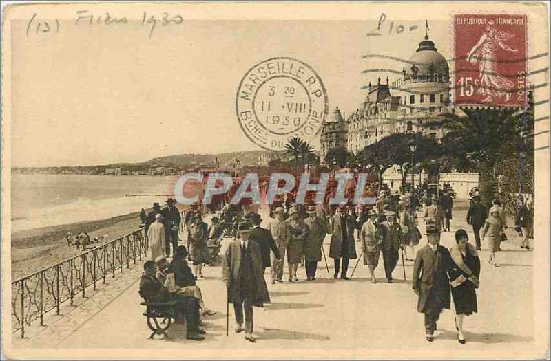 Postcard Old Nice (Alpes Maritimes) French Riviera La Douce France Promenade ...