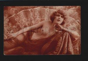 3076310 NUDE Lady BELLE on Sofa PHOTO Vintage LEO 59