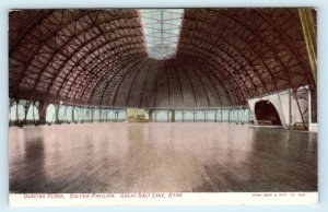 SALT LAKE CITY, UT Utah~DANCING FLOOR SALTAIR Pavilion c1907 Moon Book. Postcard