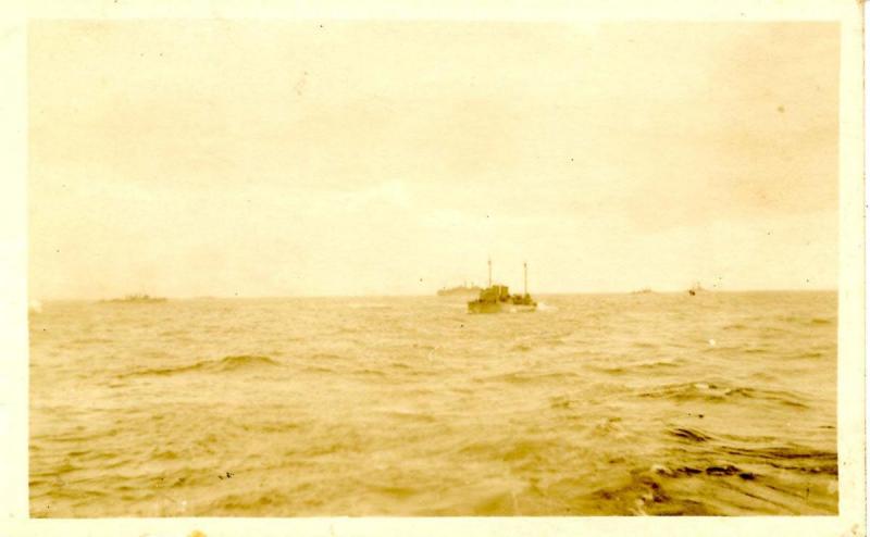 USS Tarbell, October 1919. Aboard, Serving with the Pacific Fleet  - RPPC