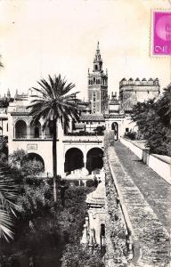 BR7539 Sevilla The Giralda from the Royal Moorish castle  spain