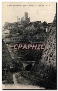 Old Postcard Najac The tunnel