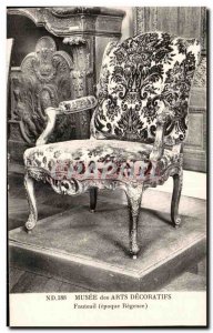 Old Postcard Musee des Arts Decoratifs Armchair