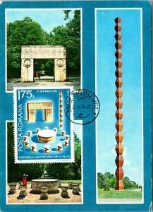 Architectural Ensemble of Jiu Romania Postage Stamp Maximum Postcard
