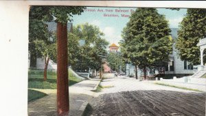 P1864 old postcard clinton ave belmont street view brocton mass