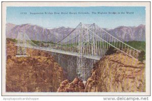 Colorado Royal Gorge Suspension Bridge Over Royal Gorge The Highest Bridge In...