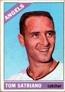 1966 Topps Baseball Card Tom Satriano California Angels sk2031