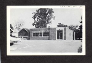 OH US United States Post Office Jefferson Ohio Postcard