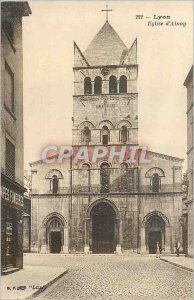 Old Postcard Lyon Church Ainay