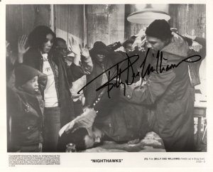 Billy Dee Williams in Nighthawks Film 1981 Large 10x8 Hand Signed Photo