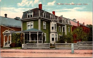 Postcard The Elks Home in New London, Connecticut