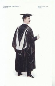 Cambridgeshire Postcard - Cambridge University Robes - Bachelor of Arts - Ref 14