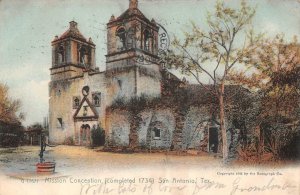 MISSION CONCEPTION SAN ANTONIO TEXAS ROTOGRAPH POSTCARD 1906