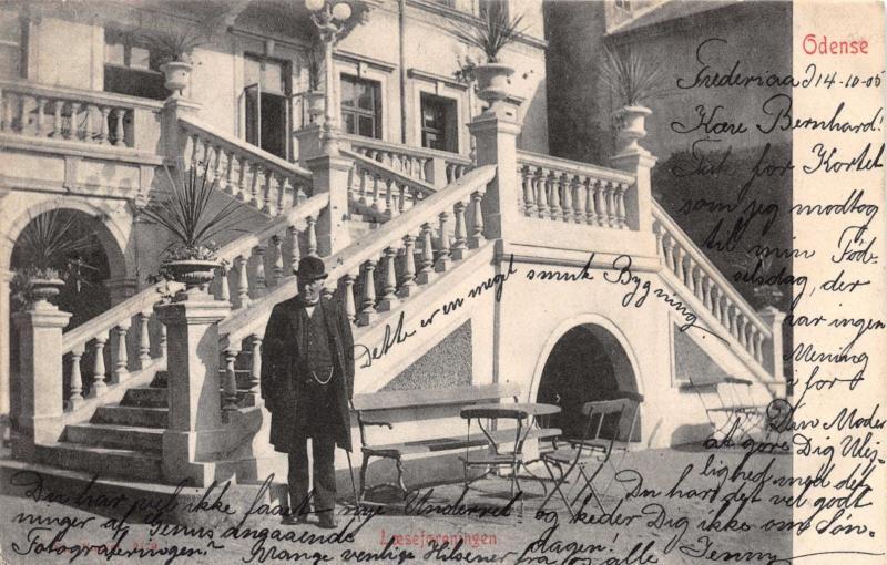 ODENSE DENMARK DANEMARK LÆSEFORENINGEN READING ASSOCIATION POSTCARD c1905