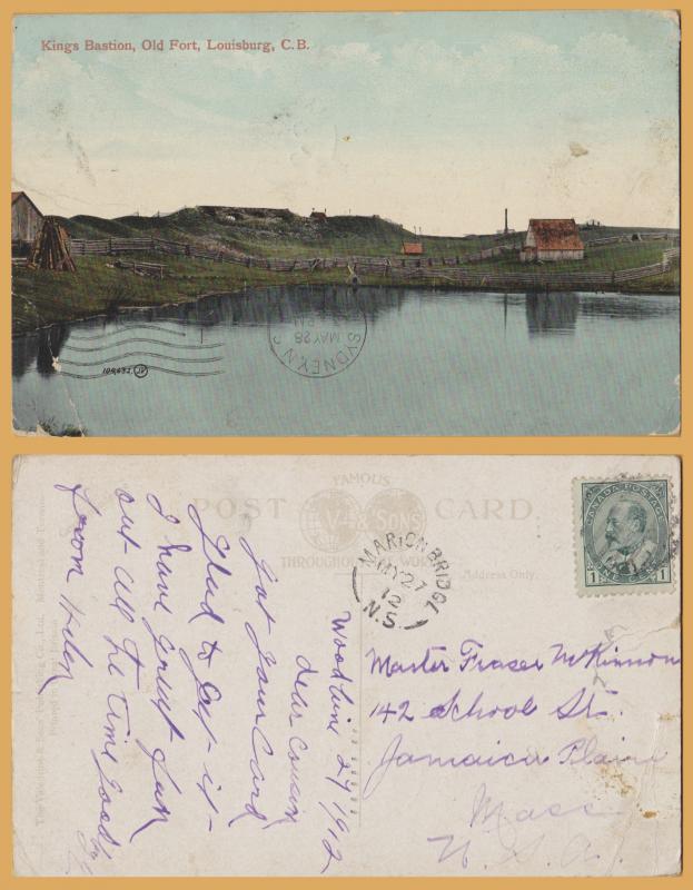 Kings Bastion, Old Fort, Louisburg, Cape Breton - 1912