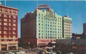 OAKLAND CALIFORNIA HOTEL LEAMINGTON POSTCARD c1950s NOW A LANDMARK OFFICE BLDG