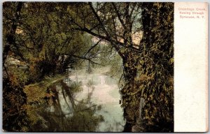 Syracuse New York NY, Onondaga Creek, Flowing Through, Nature, Vintage Postcard