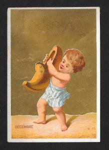 VICTORIAN TRADE CARDS (3) Children Playing