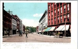 RUTLAND, VT Vermont    MERCHANTS' ROW   Street Scene   1906          Postcard