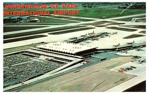 Aerial View of Minneapolis St Paul International Airport Postcard