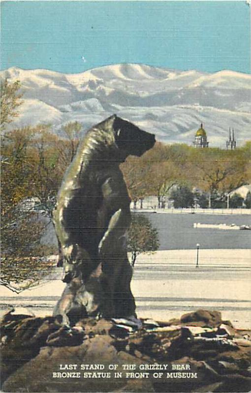 Grizzley Bear Bronze Statue, Denver Museum of Natural History, Colorado