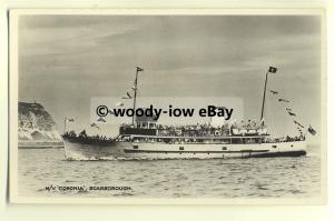 f0030 - Scarborough Excursion Ferry - Coronia - postcard