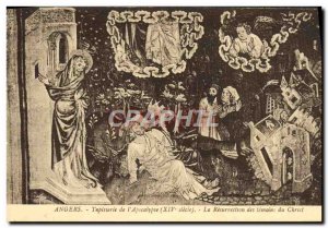 Old Postcard Angers tapissere of & # 39Apocalypse The Resurrection witnesses ...