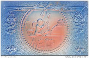 Valentine's Day Cupid With Telephone