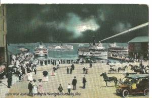 1910 Cedar Point By Moonlight, Sandusky, Ohio