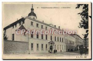 Old Postcard Villefranche Rhone Hotel God