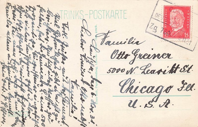 381835-Germany, Thuringia, Lauscha, RPPC, Panorama View