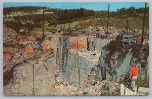 Colourpicture~Rock Of Ages Granite Quarry~Barre VT~Plastichrome~Vintage Postcard