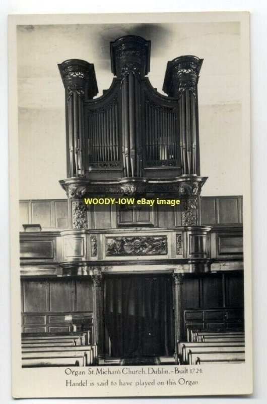 cu0288 - Pipe Organ . St Michan's Church , Dublin  , Ireland - postcard