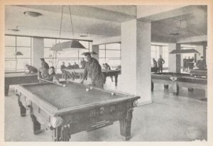 Snooker Billiards Table Room Alexander Jazz Military WW2 Club Rome Italian Po...