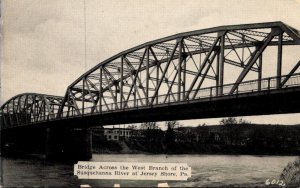Pennsylvania Jersey Shore Bridge Across The West Branch Of Susquehanna River ...