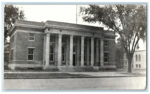 Grinnell Iowa IA RPPC Photo Postcard Post Office c1910 Posted Antique